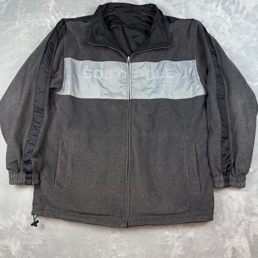 Southpole Men's Grey and Black Jacket
